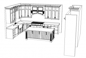 cabinetrylinedrawing